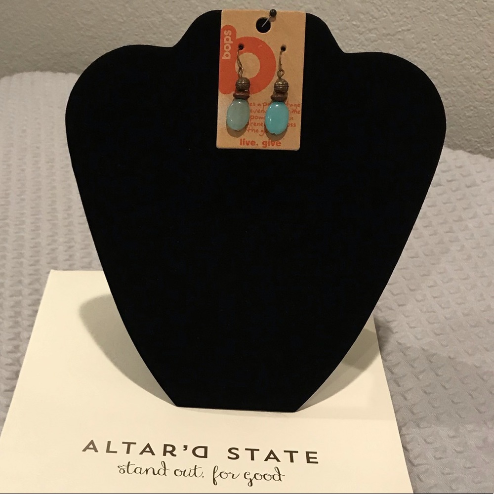 bops (live, give) Dangling Earrings